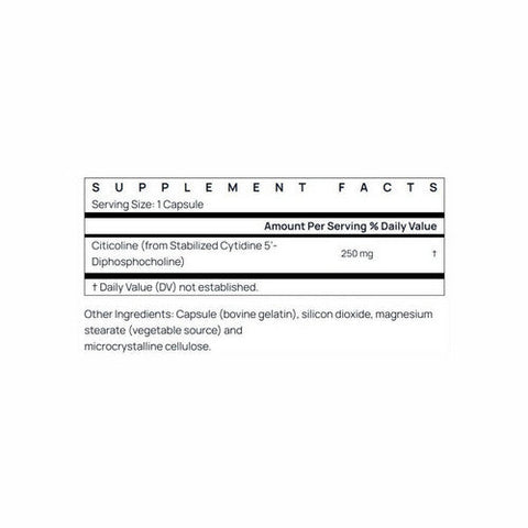 Jarrow Formulas, Citicoline CDP Choline, 250 mg, 120 caps