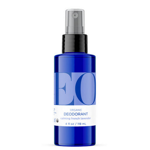 EO Products, Organic Deodorant Spray Lavender, Lavender 4 OZ