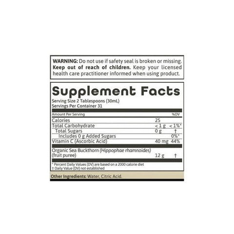 Dynamic Health Laboratories, Organic Certified Sea Buckthorn Gold, 32 oz