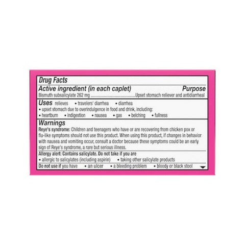 Pepto-Bismol, كبسولات البزموت سبساليسيلات، 131 ملجم، 40 قرصًا