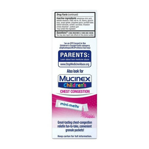 Mucinex, Children'S Cough Liquid Cherry, 4 Oz Mucinex