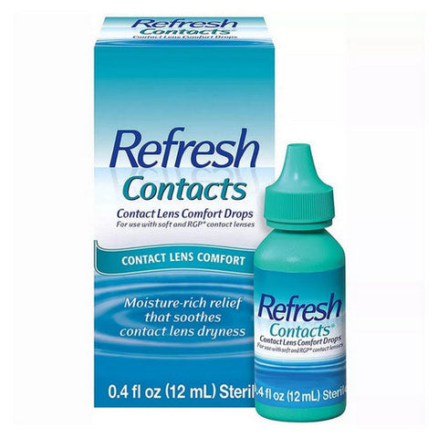 Refresh, Contacts Lubricant Eye Drops, 0.4 Oz Refresh